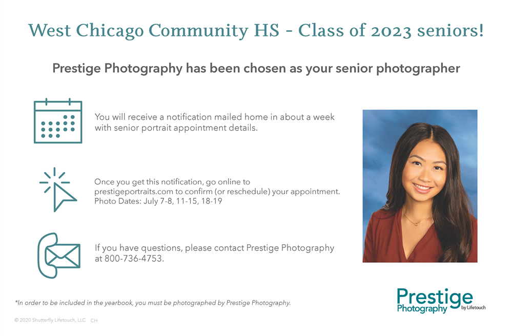  Class of 2023 Senior Portrait Information